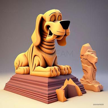 3D модель Скуби-Ду Джинкс на игре Сфинкс (STL)